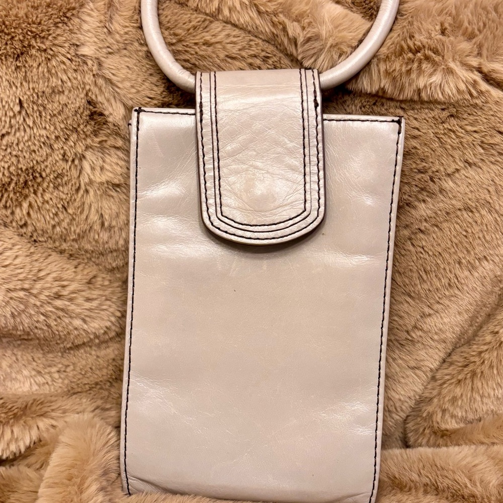 Chic White Leather Handbag